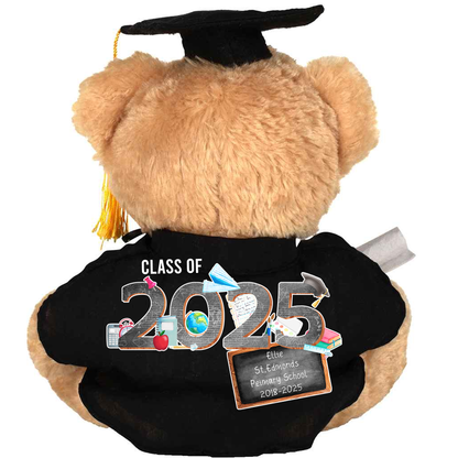 Personalised Graduation Bear - Class of 2025 Leavers Teddy Keepsake Gift