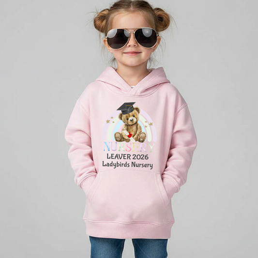 Nursery Leavers Rainbow 2026 Hoodie - personalised