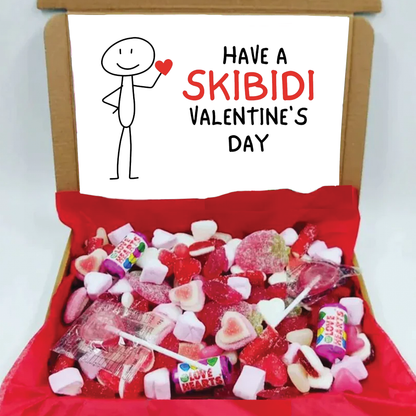 Have a Skibidi Valentine's Day Sweet Letter Box Gift (Personalised Option)