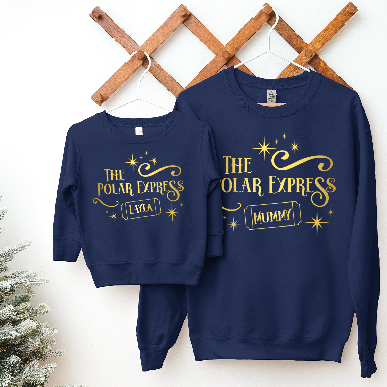The Polar Express Navy Sweatshirt - family twinning