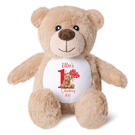 Personalised My 1st Valentine's Day - Mini Bear Soft Toy