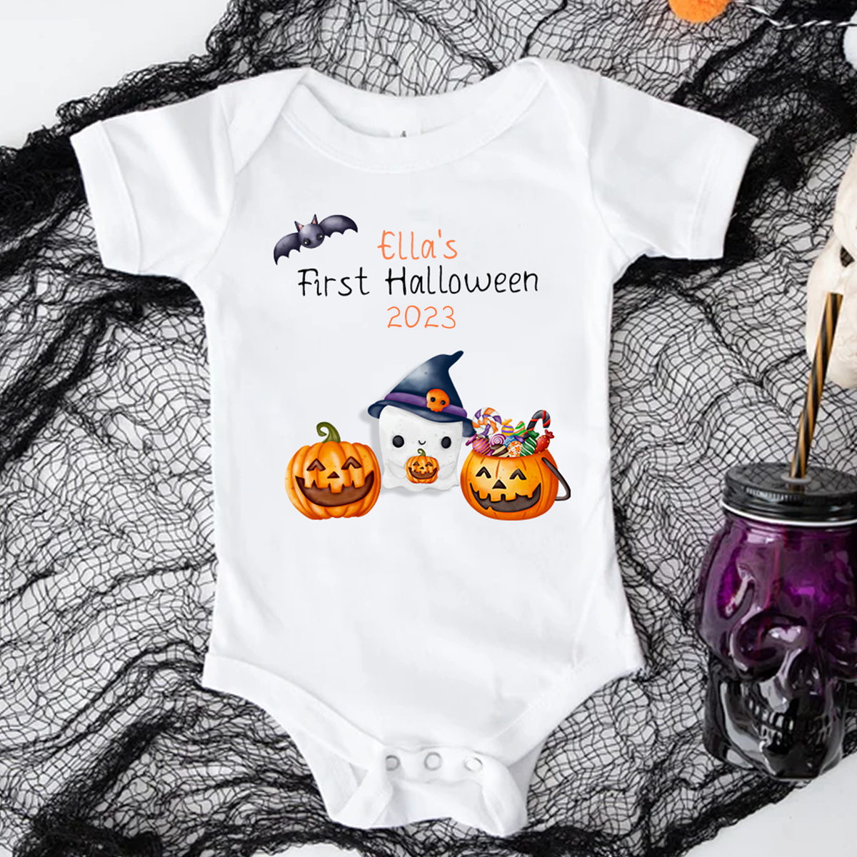 Personalised First Halloween - Baby Vest