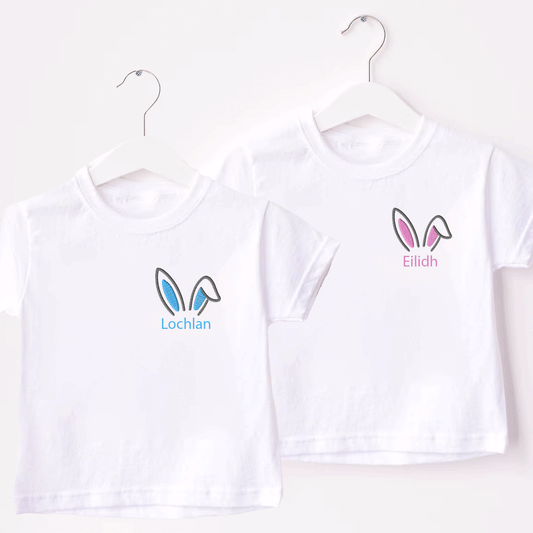 Personalised Bunny Ears Name Easter t-shirt