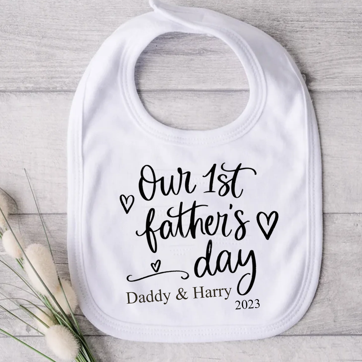 Our First Father&#39;s Day - Personalised Baby Vest
