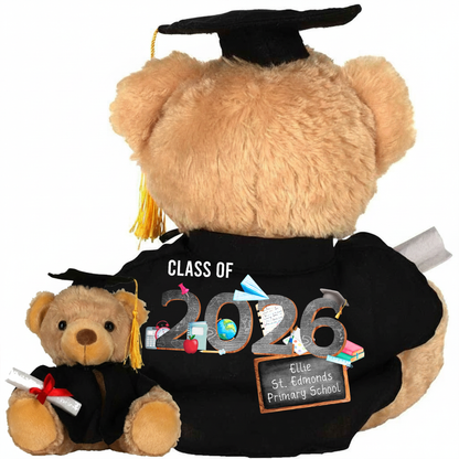 Personalised Graduation Bear - Class of 2026 Leavers Teddy Keepsake Gift