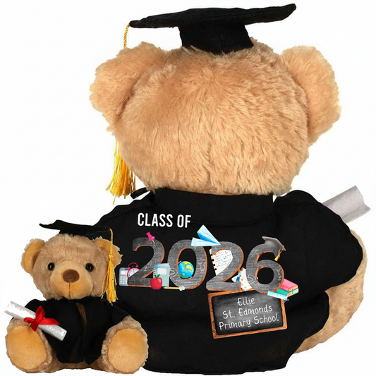 Personalised Graduation Bear - Class of 2026 Leavers Teddy Keepsake Gift