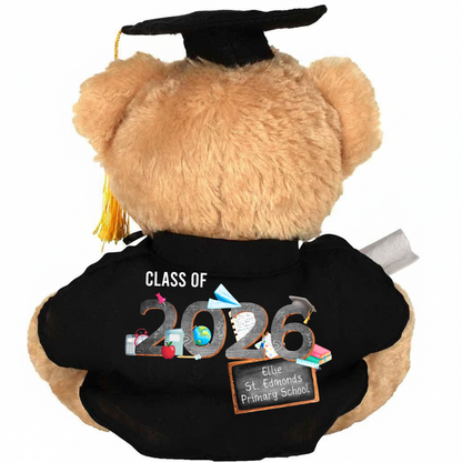 Personalised Graduation Bear - Class of 2026 Leavers Teddy Keepsake Gift