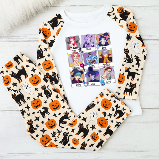 Demon Hunters Halloween Pyjamas PJs - Pumpkin & Witch Hat