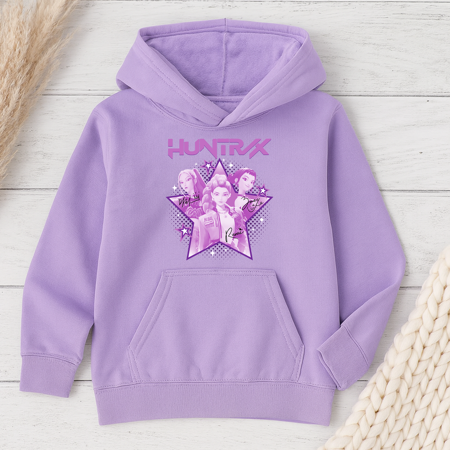 Huntrix Star Design - Lavendar Hoodie