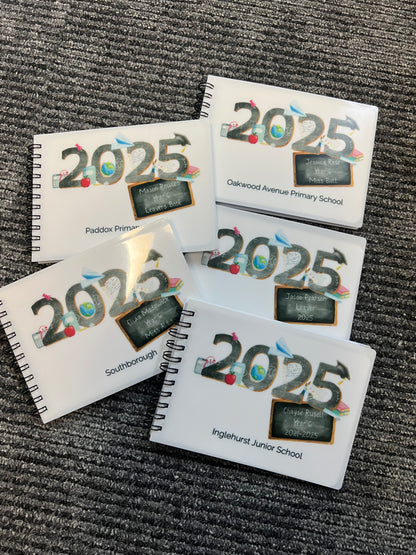 Personalised A6 School Leavers Messages Notebook