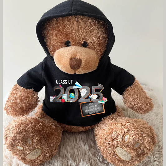 Personalised Class of 2025 Leavers Teddy Keepsake Gift