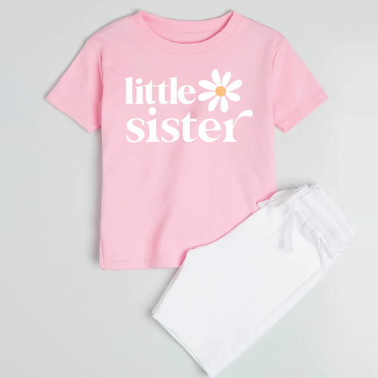 Little Sister Daisy Shorts & T-Shirt Set