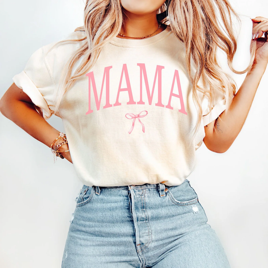 Mama Coquette Bow Slogan T-Shirt