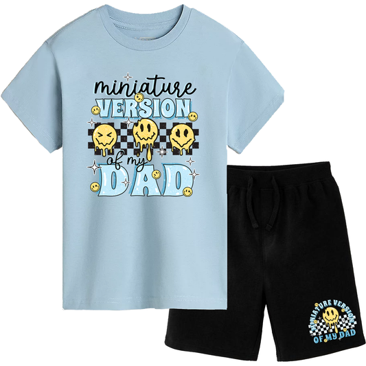 Miniature Version of My Dad Shorts & T-Shirt Set