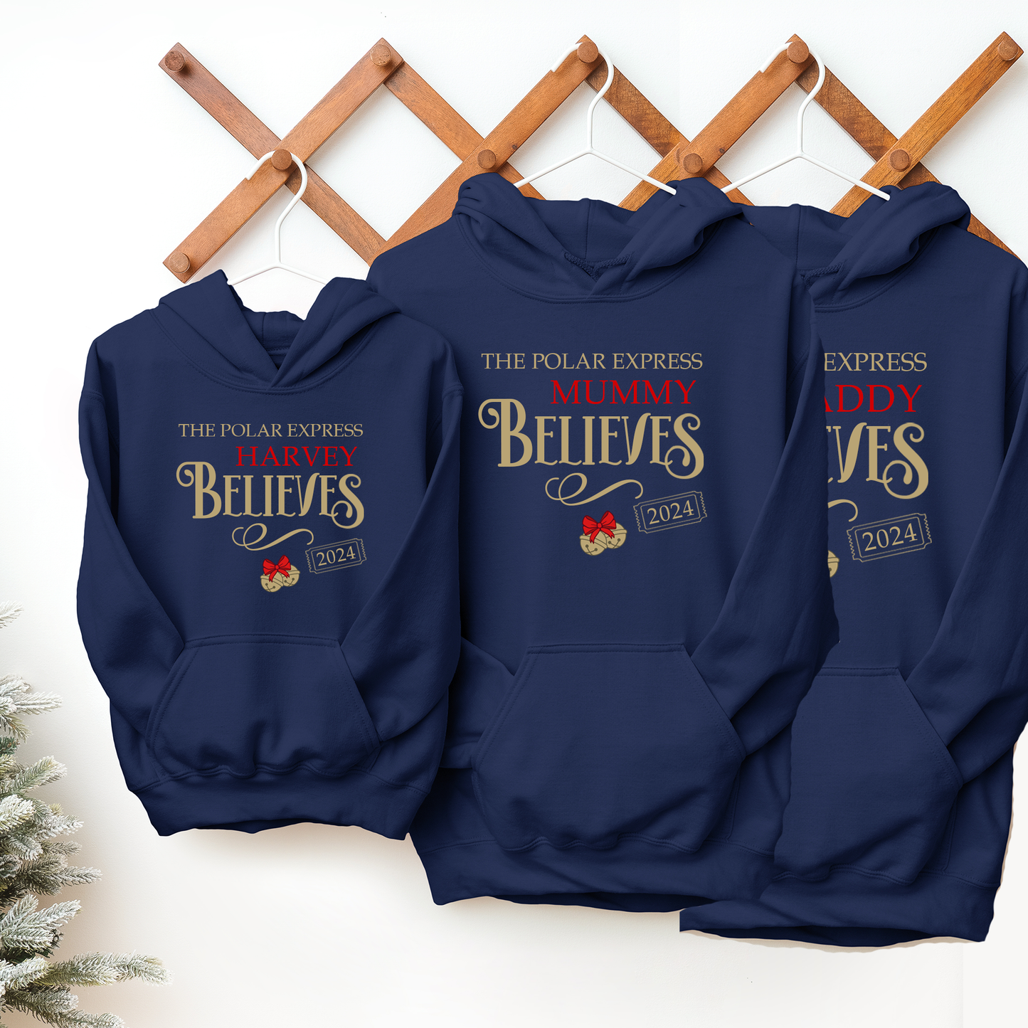 The Polar Express - Personalised Navy Hoodie 2024 edition