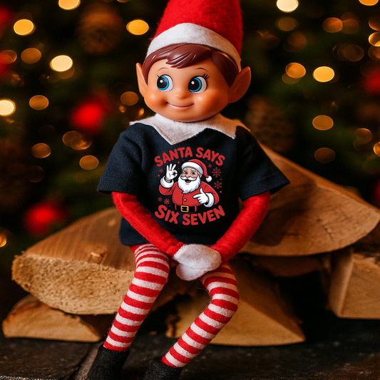 Santa Says 6 7 Elf T-Shirt