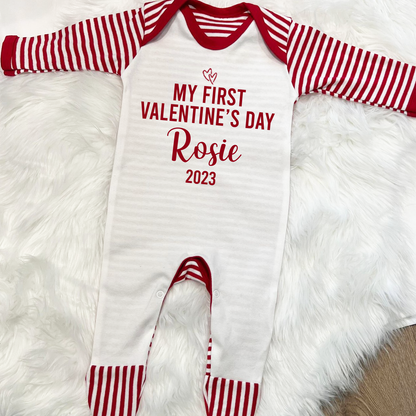 First Valentine's Day Family Twinning Red - As Mummy As Daddy - Personalise to suit!