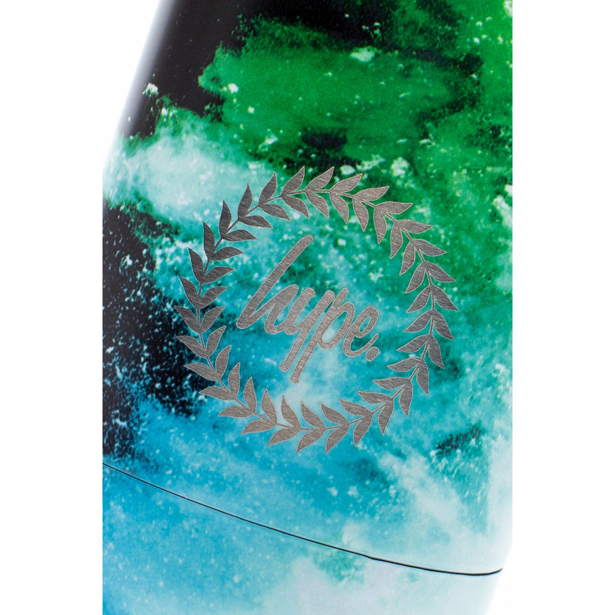 Hype Blue &amp; Green Chalk Dust Metal Water Bottle - personalisation optional!