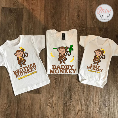 Baby Monkey Banana-na-nas t-shirts - baby & kids sizes
