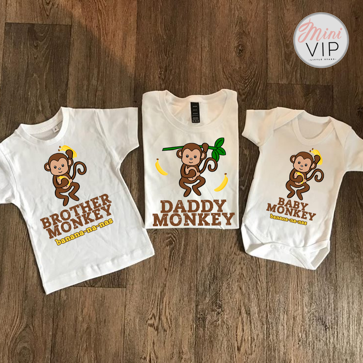 Monkey Banana-na-nas t-shirts - adult sizes