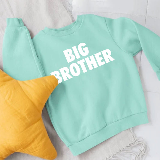 SIBLING Bold Print Sweatshirt - Big Little Sister Brother
