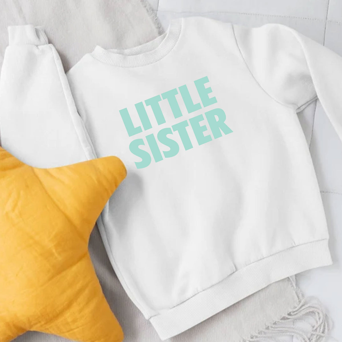 SIBLING Bold Print Sweatshirt - Big Little Sister Brother