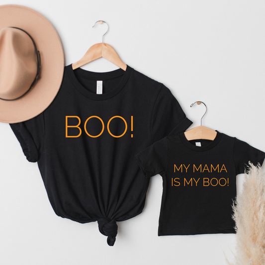 My Mama is my Boo! Halloween Twinning Shirts