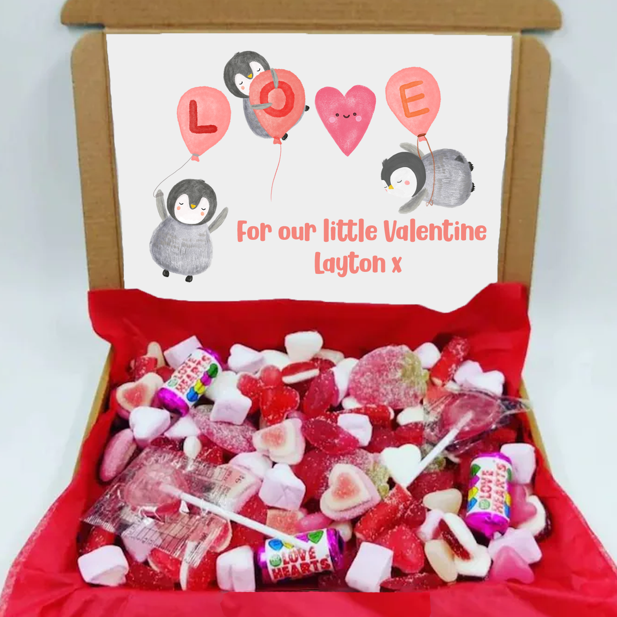Personalised Little Valentine - Sweet Letter Box Gift
