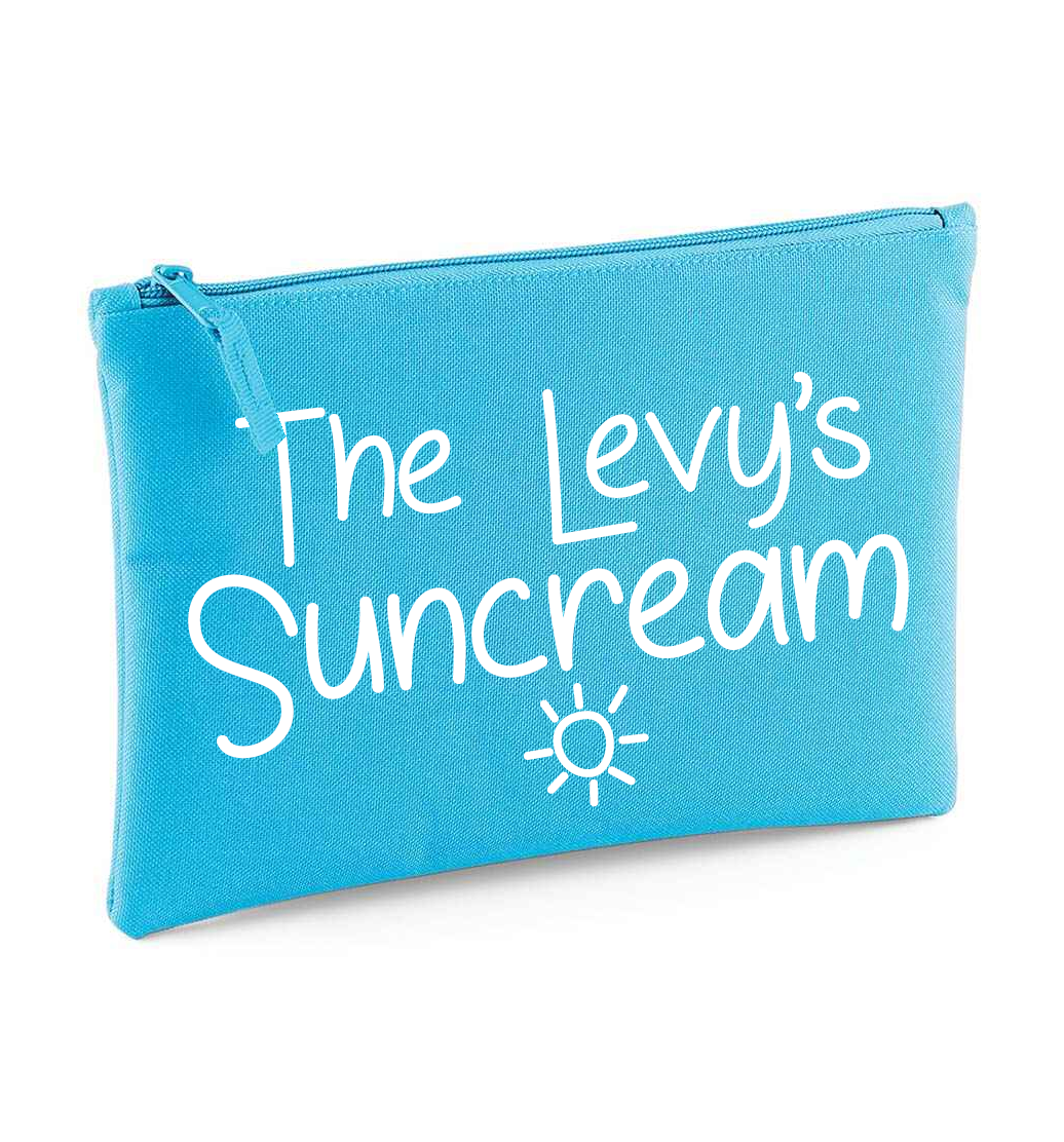 Personalised Suncream Accessory Pouch - Travel