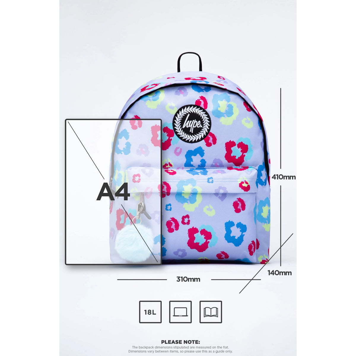 Hype Lilac Leopard Backpack - personalisation optional!