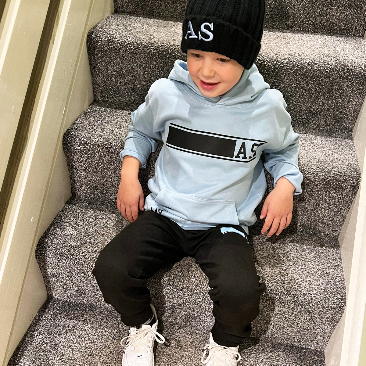 Personalised baby top boy tracksuit