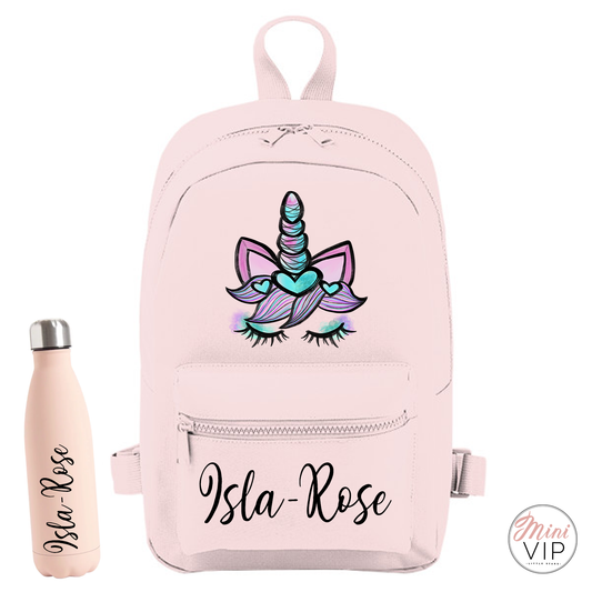 Personalised School Unicorn Mini Back Pack - other bag colour options