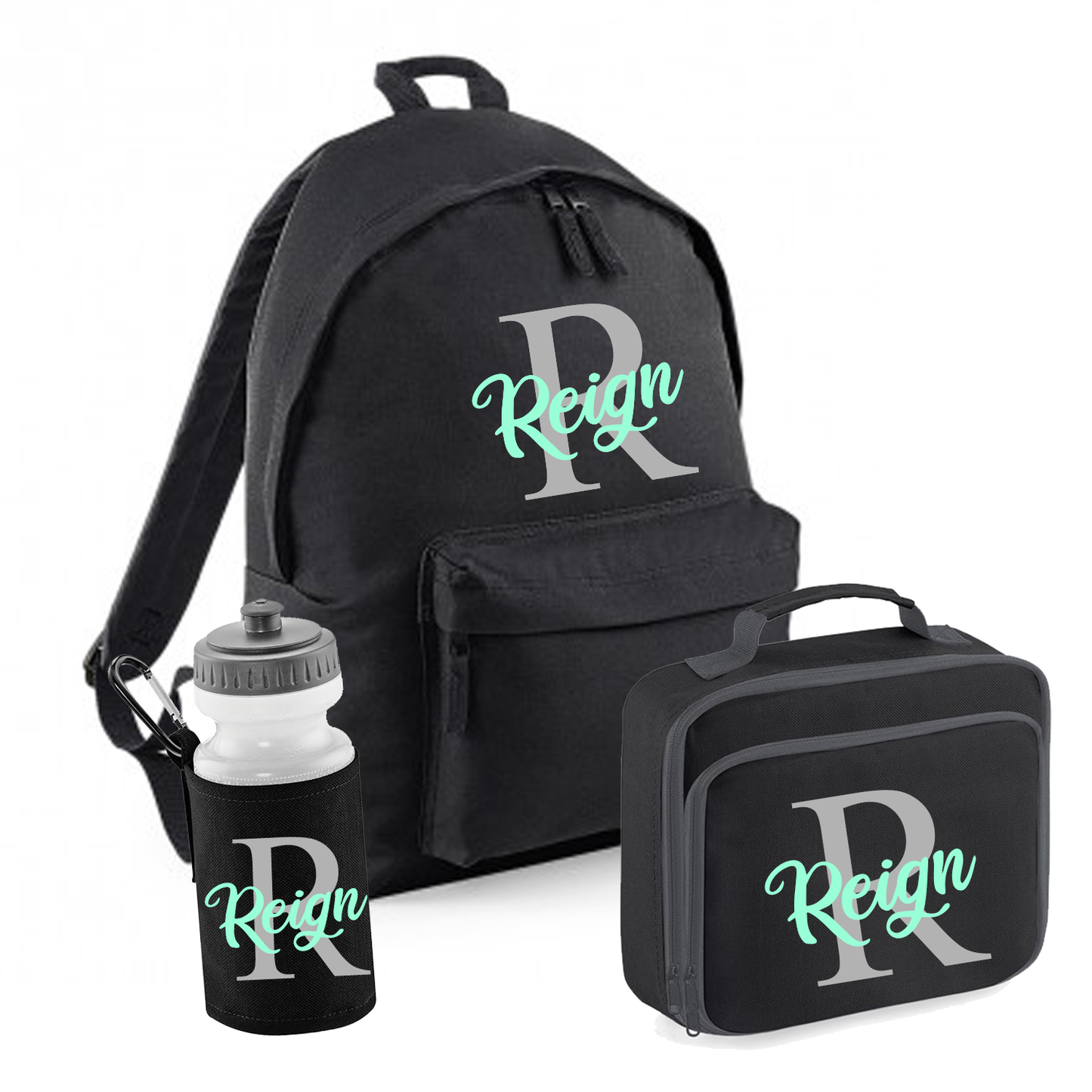 Back to School Personalised Black Set - other options available