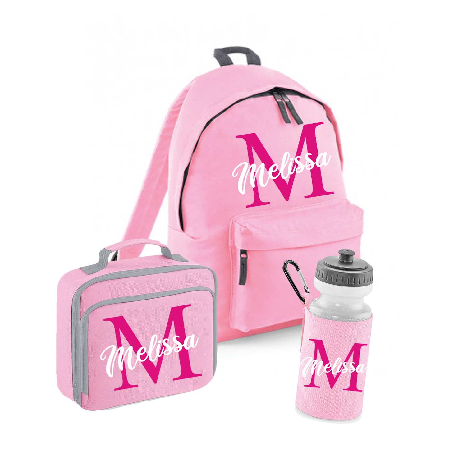 Back to School Personalised Baby Pink Set - other options available
