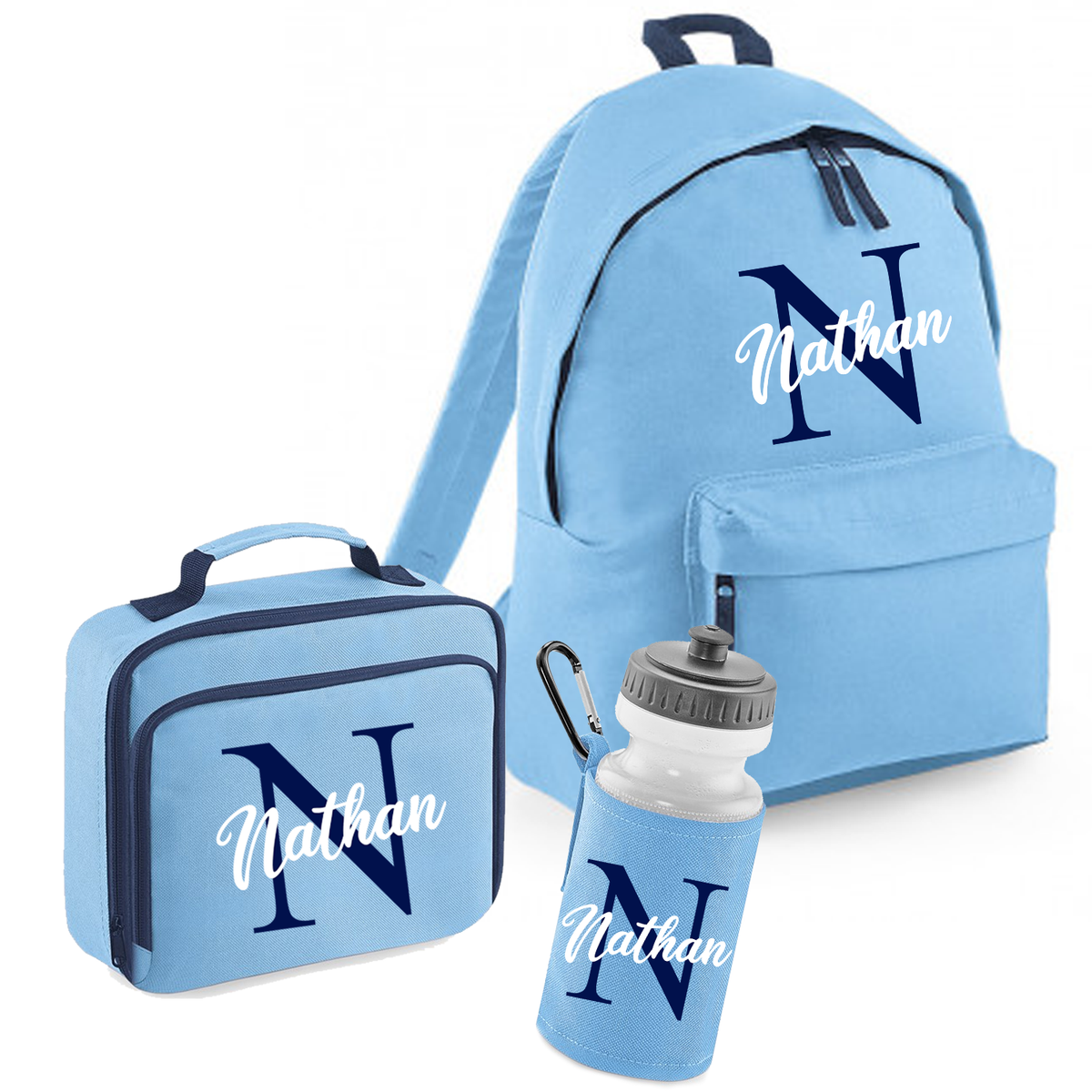 Back to School Personalised Baby Blue Set - other options available