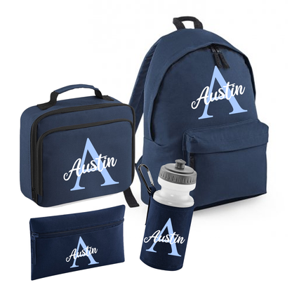 Back to School Personalised Navy Set - other options available