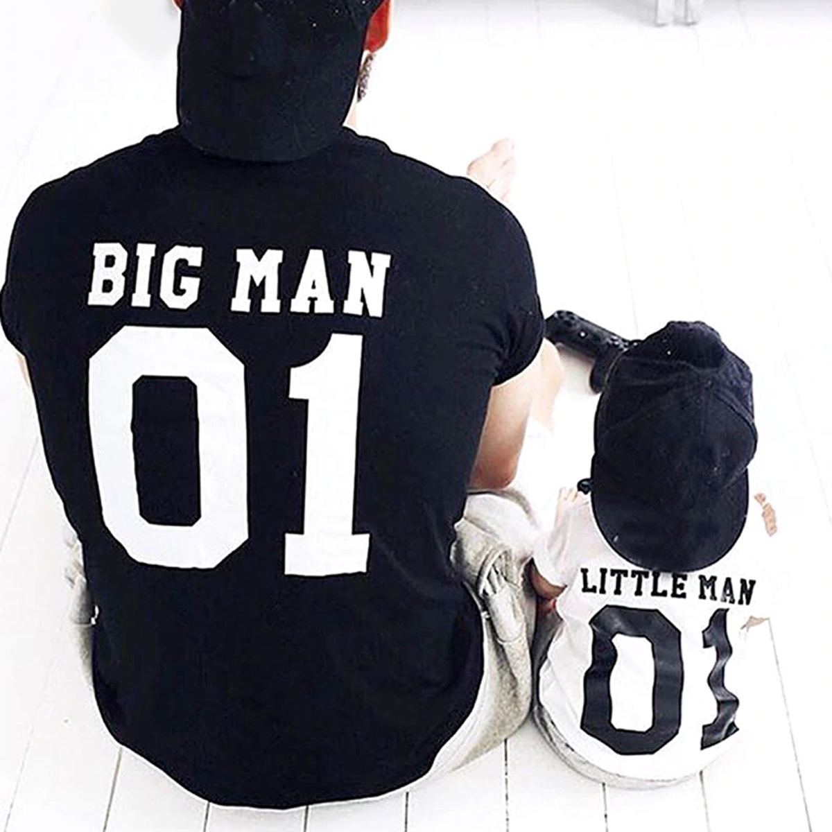 Big Man Little Man Littlest Man Little Lady Littlest Lady - Dad &amp; Kids Matching T-Shirts