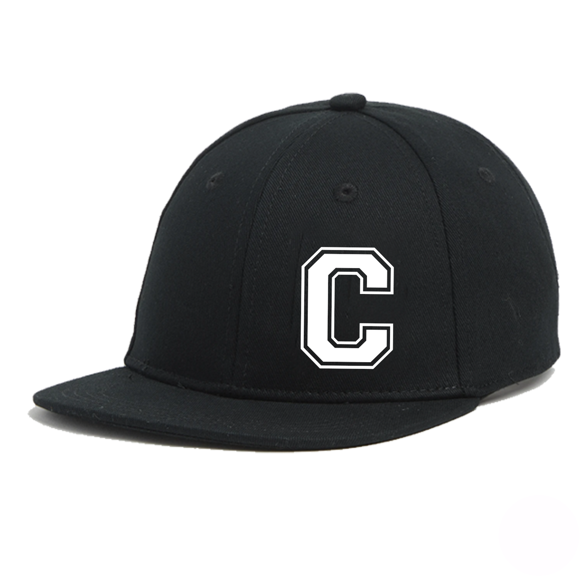 Personalised Black Varsity Letter Snap Back Cap - 3 different size options
