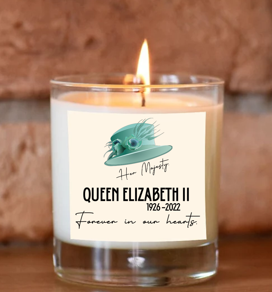 In Memory of Queen Elizabeth II Memorial - Scented Candle