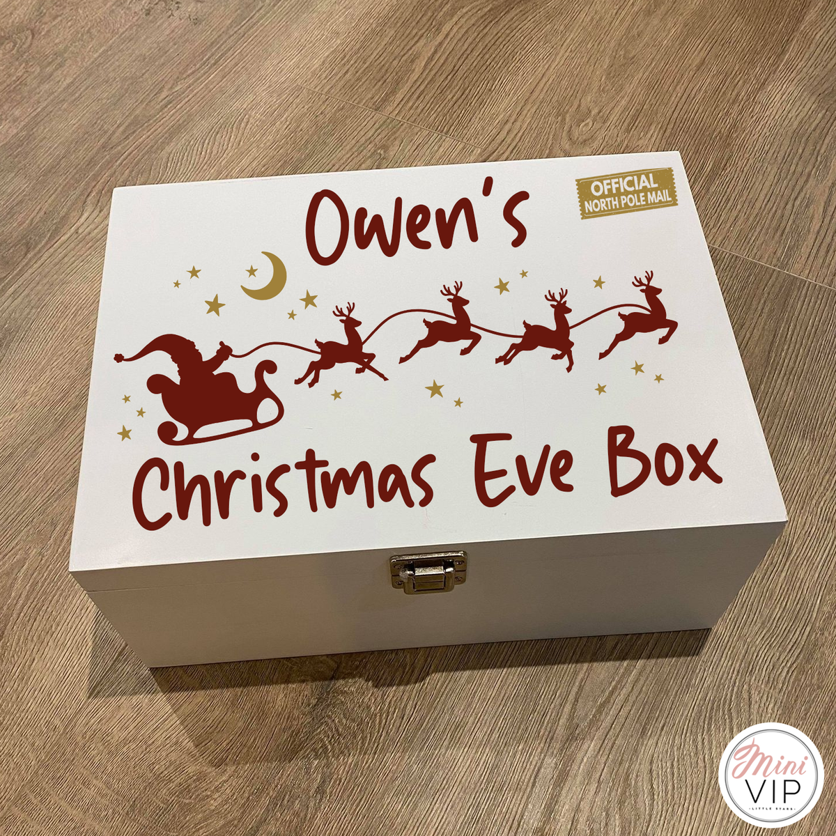 Personalised Luxury Wooden Christmas Eve Box