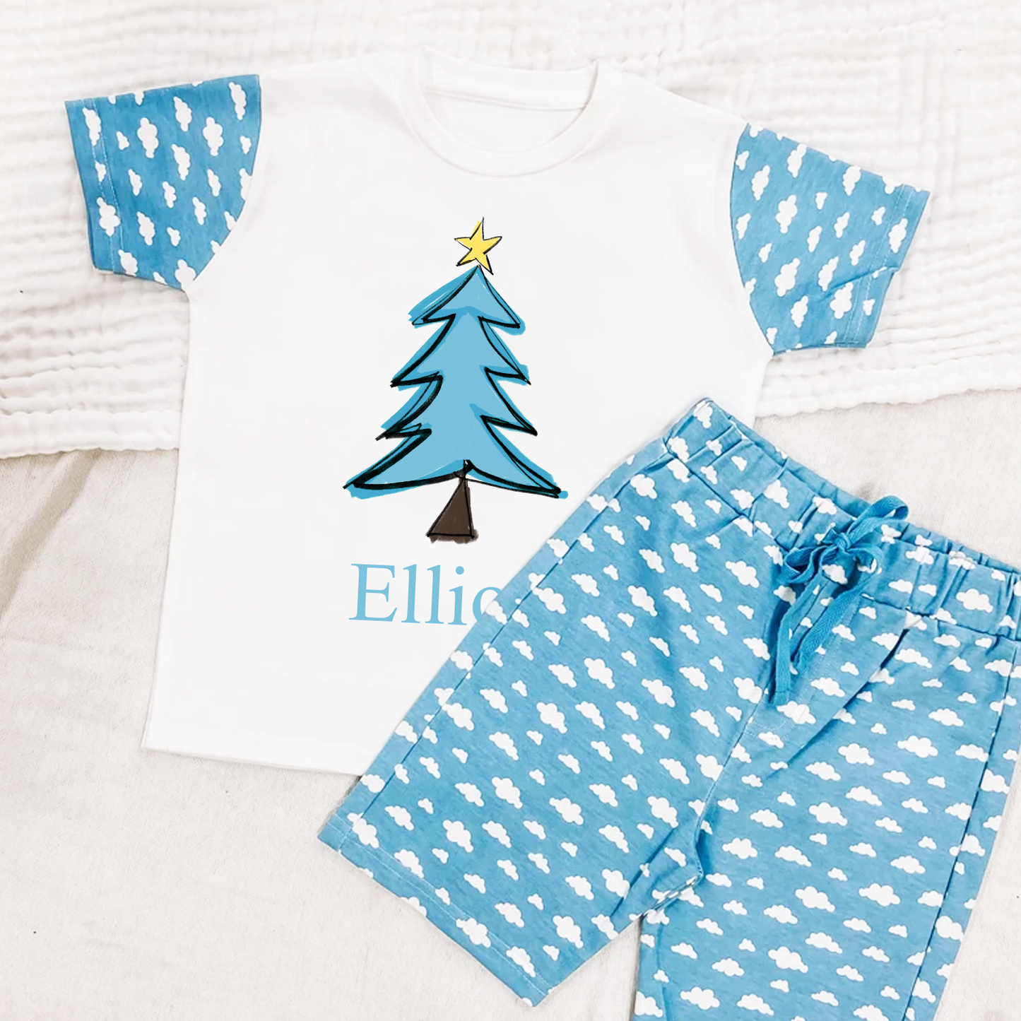 Personalised Short Christmas PJS Pyjamas