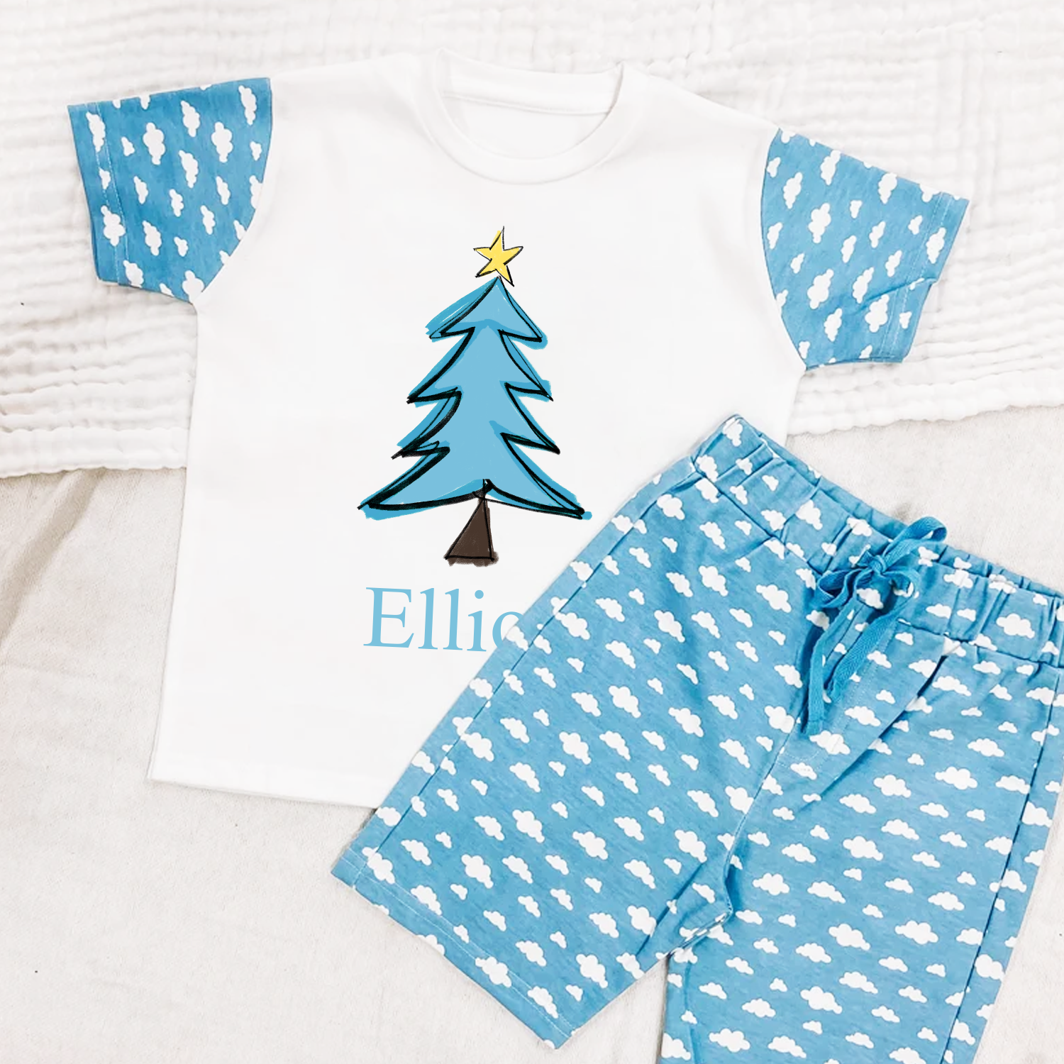 Short christmas best sale pyjamas