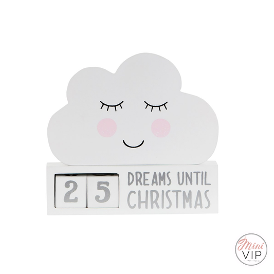 Cloud Shape Christmas Countdown Decoration