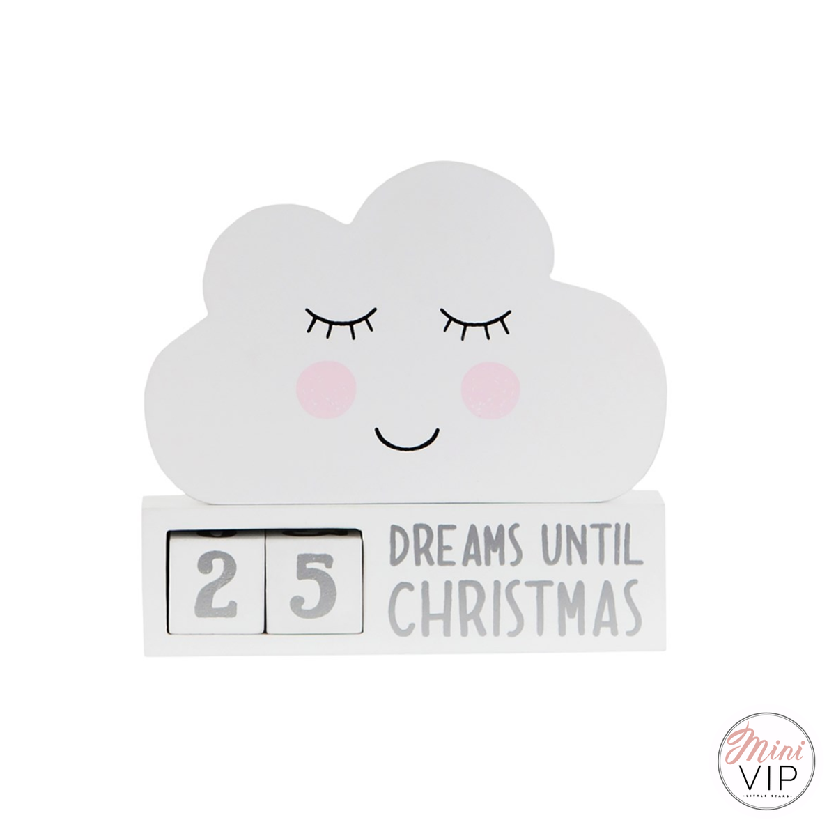 Cloud Shape Christmas Countdown Decoration
