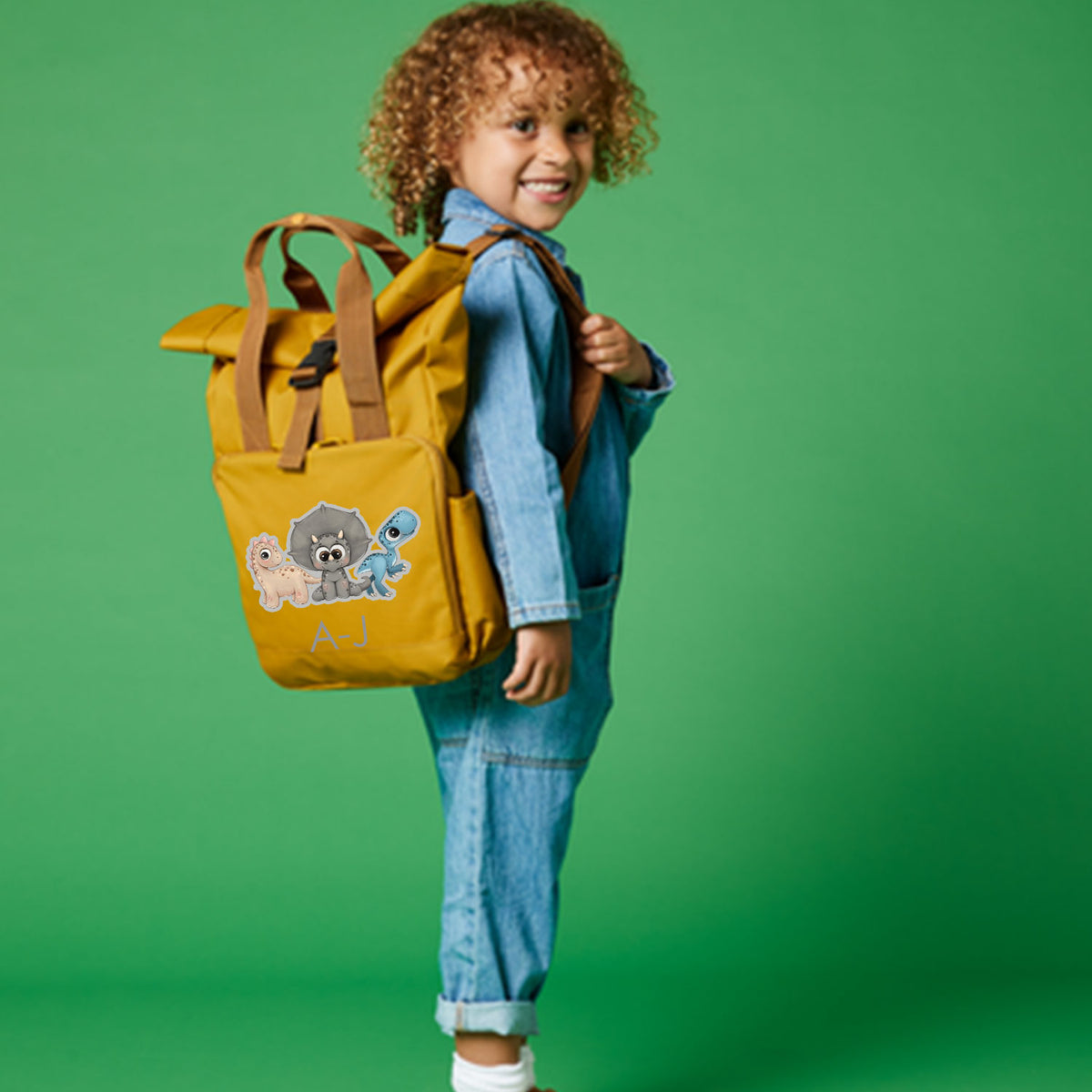 Dinosaur Mini Roll-Top Backpack