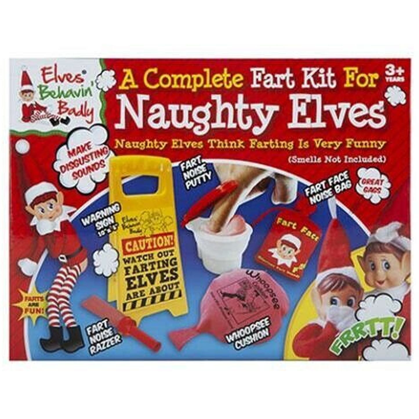 Elf Complete Fart Set Kit - Naughty Elf Jokes!
