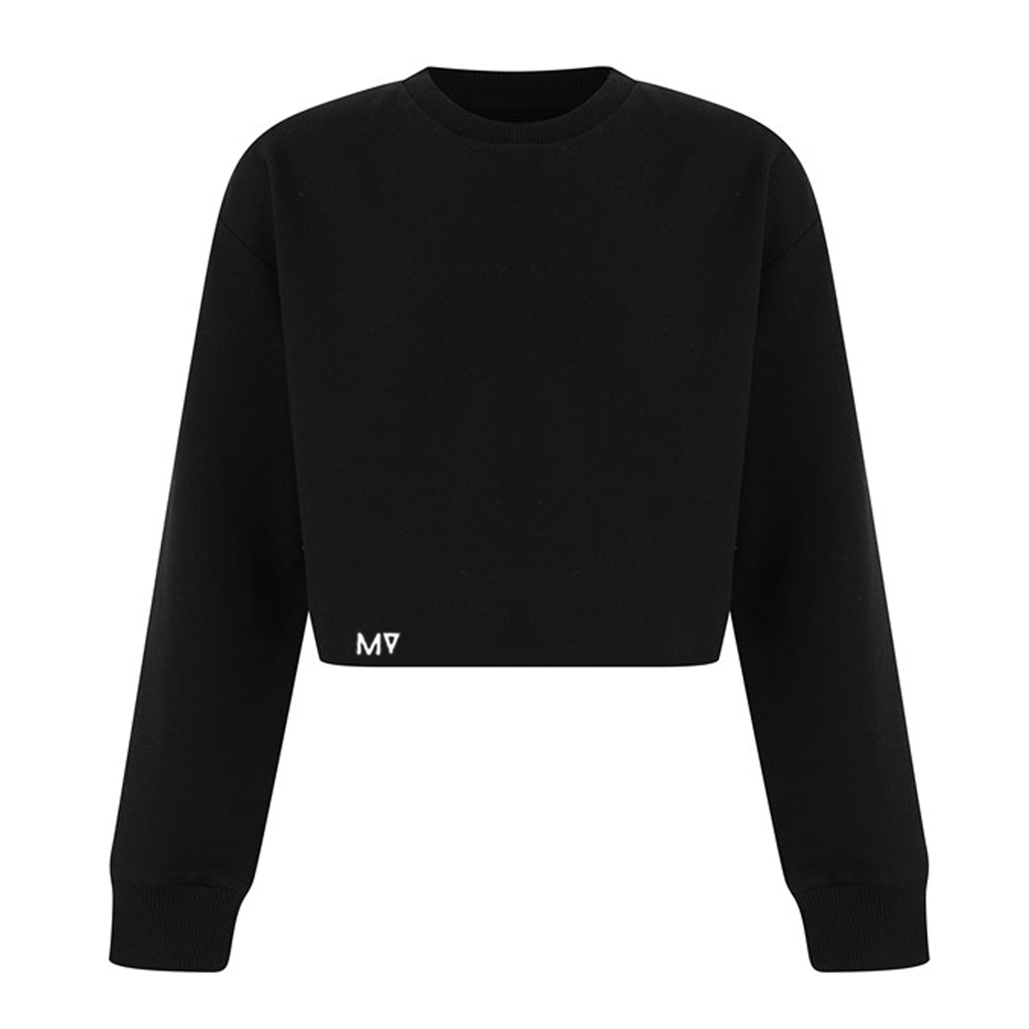 Girls MV Crop Slounge Sweatshirt - Black
