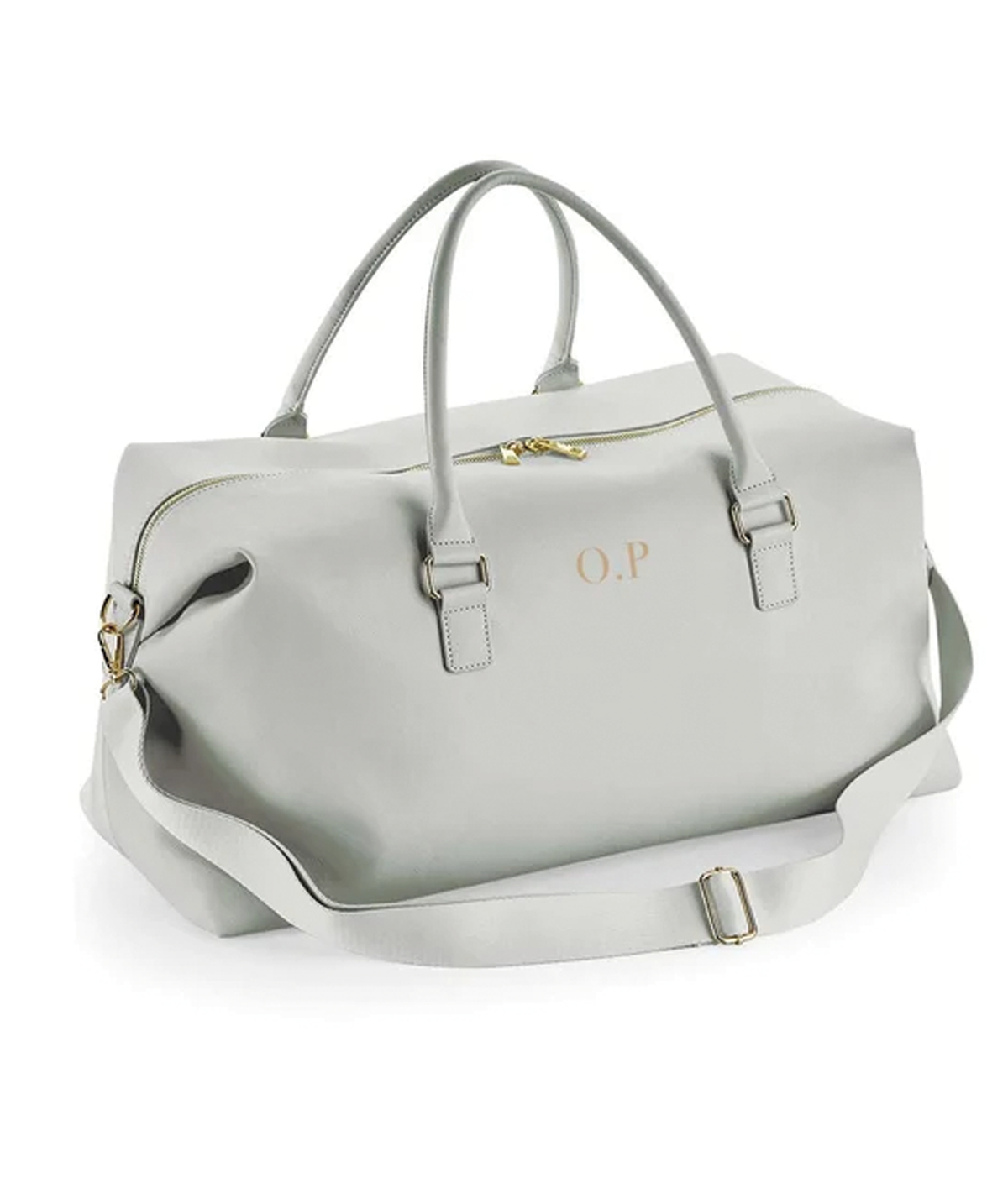 Personalised Initials Leather Weekender Holdall Bag - 3 colour choices!