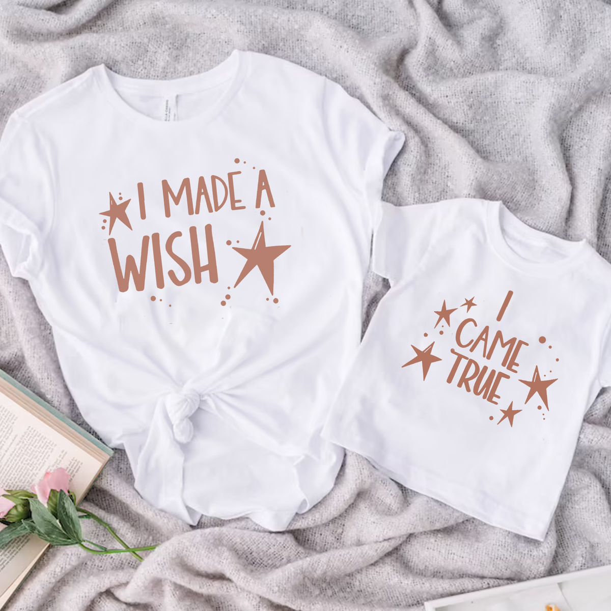 I Made A Wish and I Came True Twinning T-Shirts