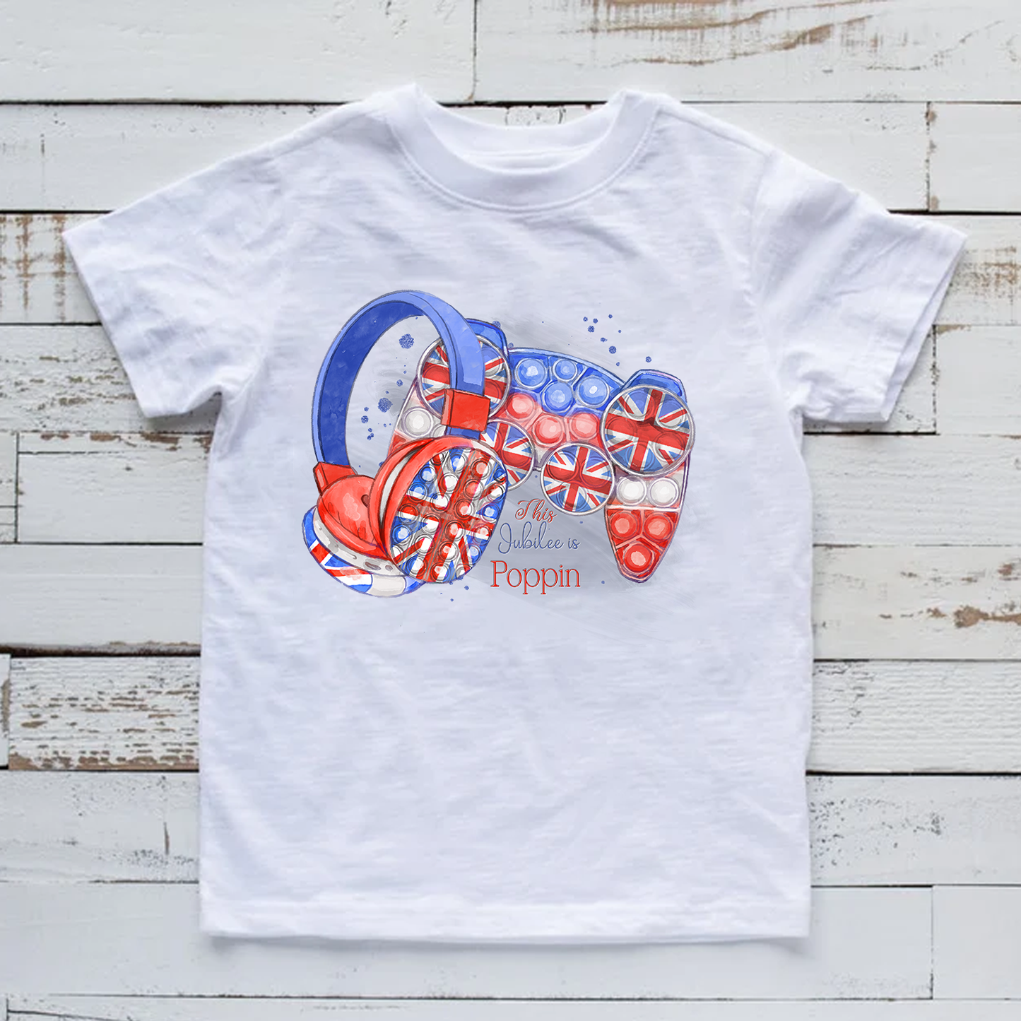 This Jubilee is Poppin' White T-Shirt - Queen's Jubilee Celebrations